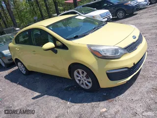 2016 Kia Rio LX with VIN KNADM4A37G6544196, listed as a IAAI auction lot 41998845 with 100,518 mi miles. Bid and sale history available at carsss.com. Image 1.