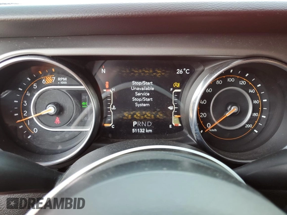 2022 Jeep Wrangler Unlimited Willys with VIN 1C4HJXDN7NW217581, listed as a Copart auction lot 64223115 with 51,132 mi miles and Clean title. Bid and sale history available at DreamBid. Image 9.