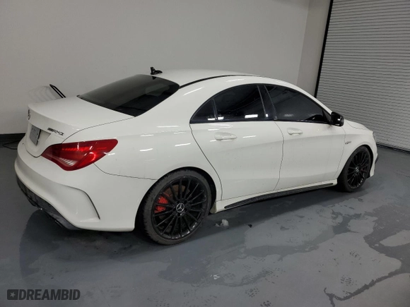 2014 Mercedes-Benz CLA-Class CLA 45 AMG with VIN WDDSJ5CB8EN077098, listed as a Copart auction lot 43149875 with 92,868 mi miles and Clean Title. Bid and sale history available at carsss.com. Image 3.