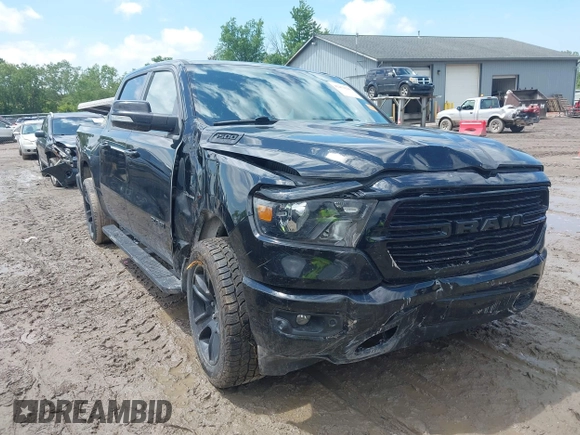 2020 Ram 1500 Big Horn with VIN 1C6SRFFT3LN103124, listed as a IAAI auction lot 42452220 with 122,285 mi miles and . Bid and sale history available at DreamBid. Image 1.
