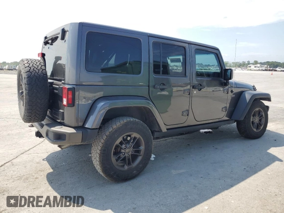 2016 Jeep Wrangler Unlimited Sahara with VIN 1C4BJWEG6GL212733, listed as a Copart auction lot 62664445 with 114,004 mi miles and Salvage title. Bid and sale history available at DreamBid. Image 3.