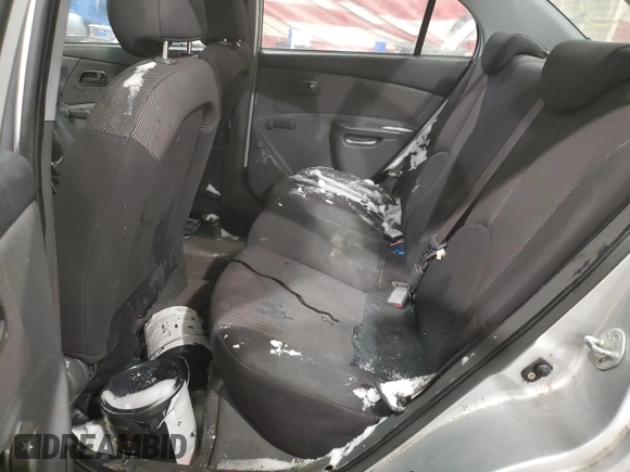 2008 Kia Rio LX with VIN KNADE123886386205, listed as a Copart auction lot 46245725 with Not Provided miles and Salvage Title. Bid and sale history available at DreamBid. Image 10.