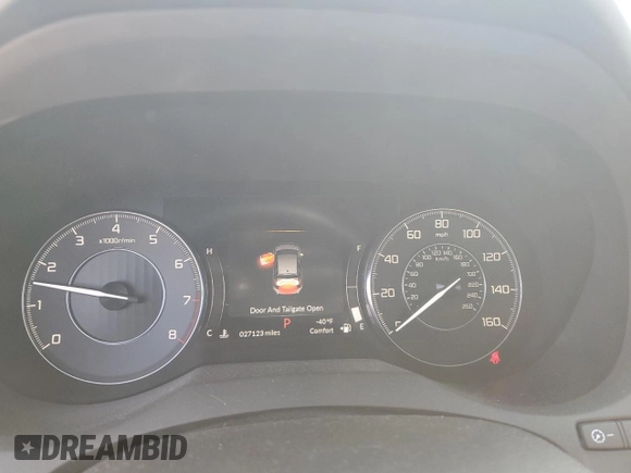 2019 Acura RDX Advance with VIN 5J8TC2H72KL030606, listed as a Copart auction lot 59848905 with 27,123 mi miles and Salvage title. Bid and sale history available at DreamBid. Image 9.