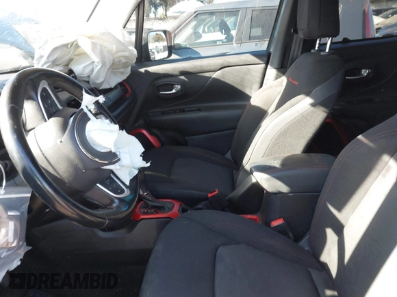 2017 Jeep Renegade Deserthawk with VIN ZACCJBCB1HPG12779, listed as a IAAI auction lot 41294595 with 92,316 mi miles and . Bid and sale history available at DreamBid. Image 5.