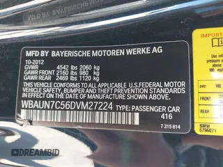 2013 BMW 1 Series 135i with VIN WBAUN7C56DVM27224, listed as a IAAI auction lot 41662583 with 83,335 mi miles. Bid and sale history available at carsss.com. Image 9.