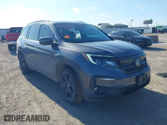 2021 Honda Pilot Special Edition with VIN 5FNYF5H27MB040801, listed as a IAAI auction lot 41656669 with 54,764 mi miles and . Bid and sale history available at DreamBid. Image 1.