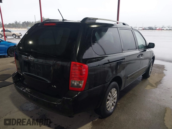 2011 Kia Sedona LX with VIN KNDMG4C71B6376011, listed as a IAAI auction lot 41600258 with 162,025 mi miles. Bid and sale history available at carsss.com. Image 4.