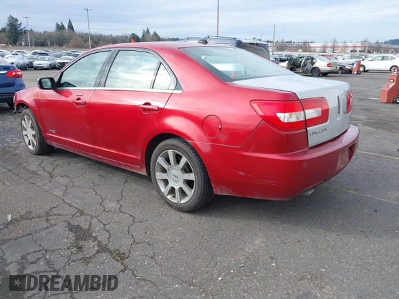 2008 Lincoln MKZ with VIN 3LNHM28T98R645089, listed as a IAAI auction lot 41601946 with 128,480 mi miles. Bid and sale history available at carsss.com. Image 3.