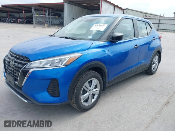 2021 Nissan Kicks S with VIN 3N1CP5BV4ML509146, listed as a IAAI auction lot 42078957 with 32,021 mi miles and . Bid and sale history available at DreamBid. Image 2.