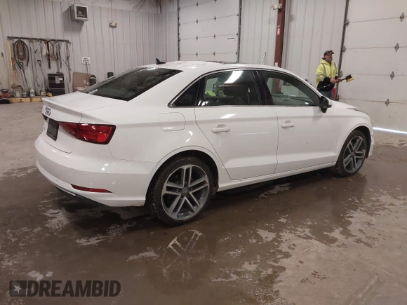 2019 Audi A3 Premium with VIN WAUAUGFF8K1015742, listed as a IAAI auction lot 41033603 with 89,279 mi miles and . Bid and sale history available at DreamBid. Image 4.