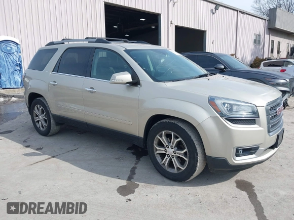 2014 GMC Acadia SLT z VIN 1GKKVRKD2EJ165066, wystawiony jako IAAI lot #41629615 z przebiegiem 193 811 mil mil oraz . Historia ofert i sprzedaży dostępna na DreamBid. Obrazek 1.