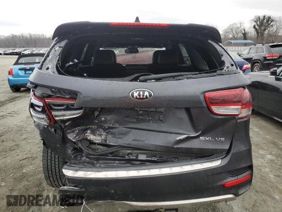 2018 Kia Sorento SX with VIN 5XYPKDA59JG402833, listed as a Copart auction lot 46151465 with 42,235 mi miles and Salvage Title. Bid and sale history available at carsss.com. Image 6.