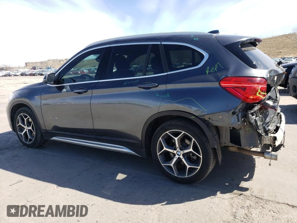 2017 BMW X1 xDrive28i with VIN WBXHT3C35H5F76415, listed as a Copart auction lot 48533495 with 66,448 mi miles and Salvage Title. Bid and sale history available at carsss.com. Image 2.