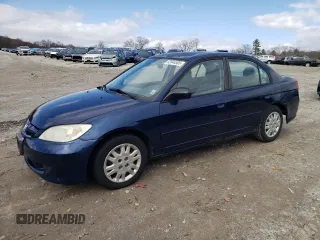 2004 Honda Civic LX with VIN 2HGES16544H587640, listed as a Copart auction lot 52044505 with 246,697 mi miles and Clean Title. Bid and sale history available at DreamBid. Image 1.