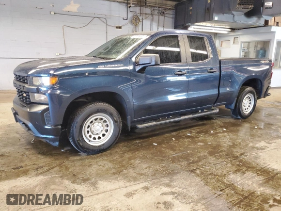 2020 Chevrolet Silverado 1500 Work Truck with VIN 1GCRYAEF1LZ163338, listed as a Copart auction lot 76897914 with 151,818 mi miles and Clean Title. Bid and sale history available at carsss.com. Image 1.