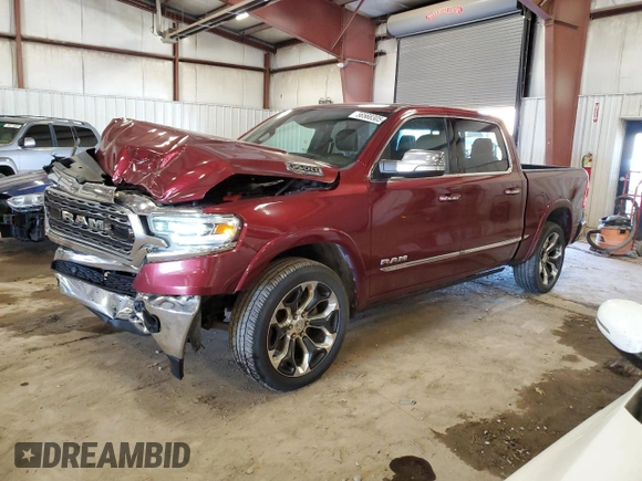 2021 Ram 1500 Limited with VIN 1C6SRFHT9MN501081, listed as a Copart auction lot 56568305 with 201,899 mi miles and Non repairable. Bid and sale history available at DreamBid. Image 1.