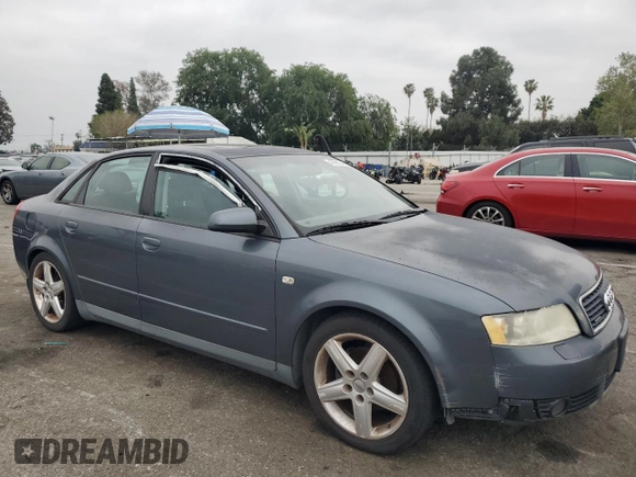 2002 Audi A4 1.8T with VIN WAULC68E02A307556, listed as a Copart auction lot 49934045 with 114,996 mi miles and Clean title. Bid and sale history available at DreamBid. Image 4.