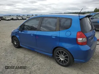 2007 Honda Fit Sport with VIN JHMGD38617S032997, listed as a Copart auction lot 54865225 with 182,428 mi miles and Salvage Title. Bid and sale history available at carsss.com. Image 2.
