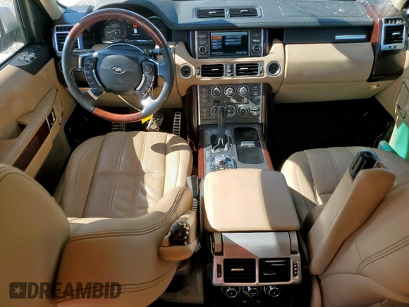 2010 Land Rover Range Rover SC Autobiography with VIN SALMP1E49AA327936, listed as a Copart auction lot 57446715 with 86,651 mi miles and Salvage title. Bid and sale history available at DreamBid. Image 8.