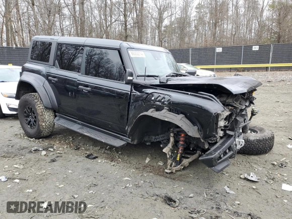 2023 Ford Bronco Raptor with VIN 1FMEE5JR4PLB71484, listed as a Copart auction lot 86353214 with 0 mi miles and Salvage Title. Bid and sale history available at carsss.com. Image 4.
