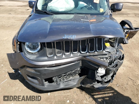 2017 Jeep Renegade Latitude with VIN ZACCJBBB2HPF25278, listed as a Copart auction lot 50336635 with 0 mi miles and Clean Title. Bid and sale history available at carsss.com. Image 11.