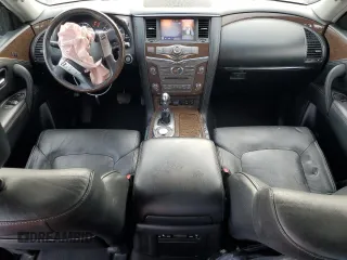 2015 Infiniti QX80 with VIN JN8AZ2NF3F9574006, listed as a Copart auction lot 46035175 with 184,830 mi miles and Salvage Title. Bid and sale history available at carsss.com. Image 8.