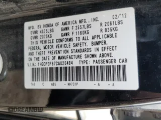 2012 Honda Accord EX-L z VIN 1HGCP3F87CA020494, wystawiony jako Copart lot #55507315 z przebiegiem 183 987 mil mil oraz Czysty tytuł • Clean title. Historia ofert i sprzedaży dostępna na DreamBid. Obrazek 12.