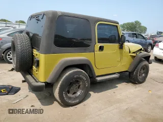 2003 Jeep Wrangler Sahara with VIN 1J4FA59S03P313418, listed as a Copart auction lot 64883094 with 184,658 mi miles and Salvage title. Bid and sale history available at DreamBid. Image 3.