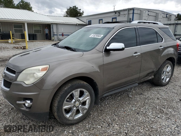 2012 Chevrolet Equinox LTZ with VIN 2GNFLGE55C6161624, listed as a Copart auction lot 51829565 with 164,432 mi miles and Salvage Title. Bid and sale history available at carsss.com. Image 1.