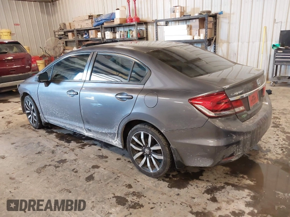 2015 Honda Civic EX-L with VIN 2HGFB2F96FH515130, listed as a IAAI auction lot 41624438 with 180,891 mi miles and . Bid and sale history available at DreamBid. Image 3.