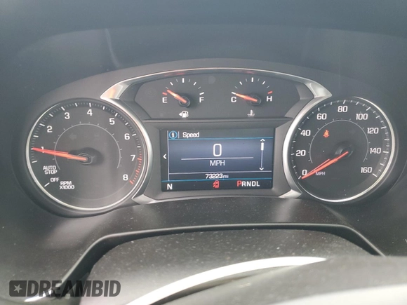 2020 Chevrolet Blazer LT with VIN 3GNKBCRSXLS674685, listed as a Copart auction lot 52695895 with 73,223 mi miles and Salvage title. Bid and sale history available at DreamBid. Image 9.