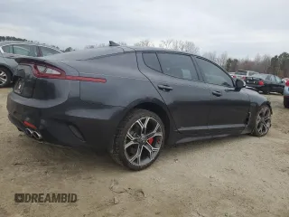 2019 Kia Stinger GT with VIN KNAE35LC5K6049644, listed as a Copart auction lot 89348775 with 92,377 mi miles and Non Repairable. Bid and sale history available at carsss.com. Image 3.