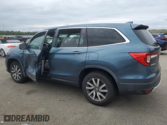 2019 Honda Pilot EX-L z VIN 5FNYF6H59KB025861, wystawiony jako Copart lot #60927455 z przebiegiem 110 089 mil mil oraz Szkoda całkowita • Salvage title. Historia ofert i sprzedaży dostępna na DreamBid. Obrazek 2.