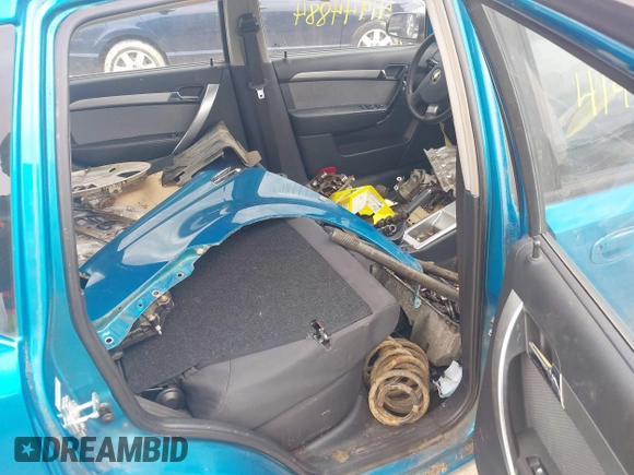 2009 Chevrolet Aveo 1LT with VIN KL1TD66E29B359012, listed as a IAAI auction lot 41944884 with 126,014 mi miles and . Bid and sale history available at DreamBid. Image 8.