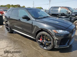 2020 Jaguar F-Pace SVR with VIN SADCZ2EE4LA660094, listed as a Copart auction lot 71012314 with 34,454 mi miles and Salvage Title. Bid and sale history available at DreamBid. Image 4.