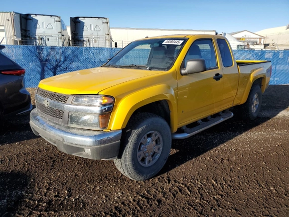 2007 Chevrolet Colorado Work Truck with VIN 1GCDT19E878128544, listed as a Copart auction lot 46580445 with 204,278 mi miles and Clean Title. Bid and sale history available at carsss.com. Image 1.