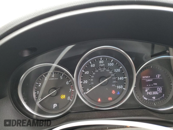 2013 Mazda CX-5 Grand Touring with VIN JM3KE4DE8D0107530, listed as a Copart auction lot 46900225 with 140,386 mi miles and Salvage Title. Bid and sale history available at carsss.com. Image 9.