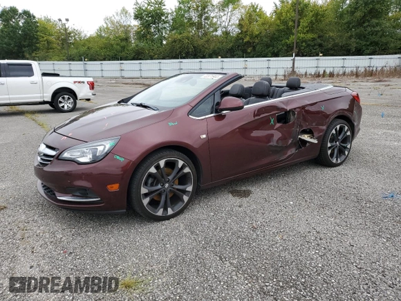 2018 Buick Cascada Premium with VIN W04WH3N54JG030243, listed as a Copart auction lot 72371944 with 133,715 mi miles and Salvage title. Bid and sale history available at DreamBid. Image 1.