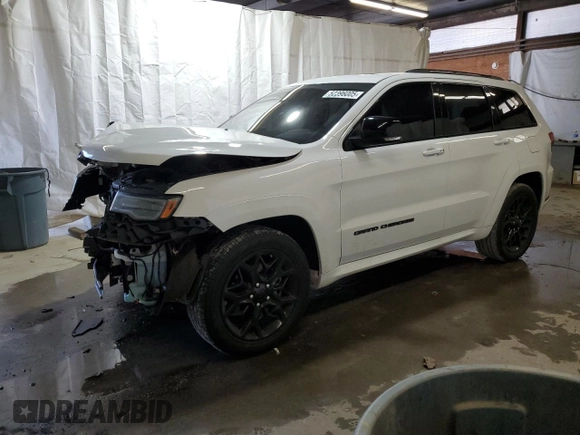2021 Jeep Grand Cherokee 80th Anniversary z VIN 1C4RJFBG3MC701752, wystawiony jako Copart lot #52396005 z przebiegiem 45 842 mil mil oraz Szkoda całkowita • Salvage title. Historia ofert i sprzedaży dostępna na DreamBid. Obrazek 1.