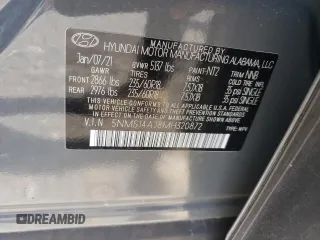 2021 Hyundai Santa Fe SE with VIN 5NMS14AJ8MH320872, listed as a Copart auction lot 49126945 with 32,780 mi miles and Salvage Title. Bid and sale history available at carsss.com. Image 15.