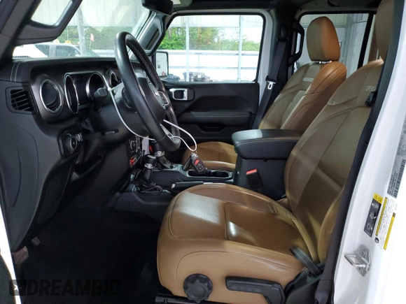 2022 Jeep Wrangler Unlimited Rubicon with VIN 1C4HJXFN8NW129717, listed as a Copart auction lot 54615745 with 33,544 mi miles and Salvage title. Bid and sale history available at DreamBid. Image 7.