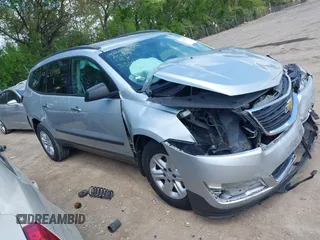 2014 Chevrolet Traverse LS z VIN 1GNKVFED1EJ334488, wystawiony jako IAAI lot #42199428 z przebiegiem Nie podano mil oraz . Historia ofert i sprzedaży dostępna na DreamBid. Obrazek 1.