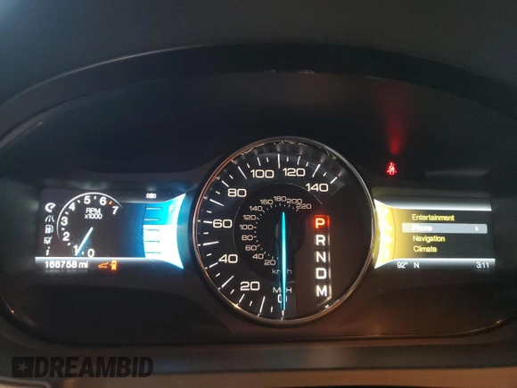 2011 Ford Edge SEL with VIN 2FMDK3JC5BBB48261, listed as a Copart auction lot 52638165 with 166,758 mi miles and Salvage Title. Bid and sale history available at carsss.com. Image 9.