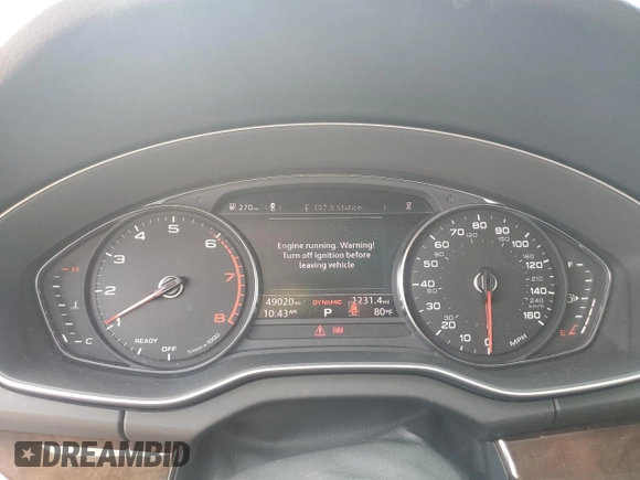 2019 Audi Q5 Premium with VIN WA1ANAFY2K2128783, listed as a Copart auction lot 59461185 with 49,020 mi miles and Salvage title. Bid and sale history available at DreamBid. Image 9.