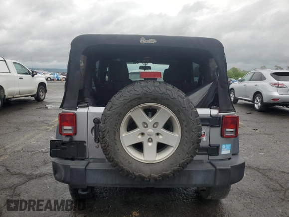 2017 Jeep Wrangler Unlimited Sport with VIN 1C4BJWDG1HL754907, listed as a Copart auction lot 56607585 with 66,324 mi miles and Salvage title. Bid and sale history available at DreamBid. Image 6.