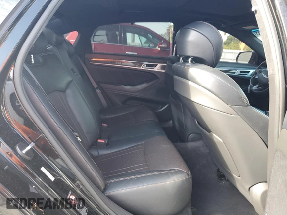 2018 Genesis G80 Sport with VIN KMHGN4JB4JU216186, listed as a Copart auction lot 61185455 with 62,147 mi miles and Salvage title. Bid and sale history available at DreamBid. Image 10.