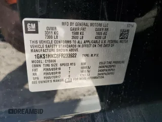 2015 GMC Yukon XL SLT with VIN 1GKS1HKC8FR233922, listed as a Copart auction lot 45610495 with 203,803 mi miles and Clean Title. Bid and sale history available at carsss.com. Image 14.