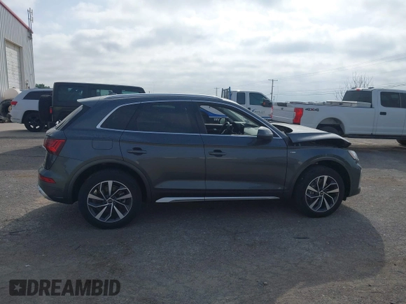 2023 Audi Q5 S line Premium Plus with VIN WA1EAAFY3P2145953, listed as a IAAI auction lot 42077197 with 22,415 mi miles and . Bid and sale history available at DreamBid. Image 13.