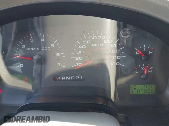 2008 Ford F-150 XL with VIN 1FTPX12V38FA87670, listed as a IAAI auction lot 41292161 with 378,786 mi miles and . Bid and sale history available at DreamBid. Image 7.