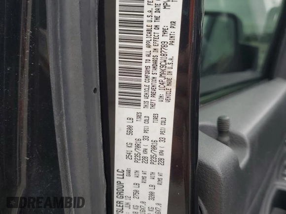 2012 Jeep Liberty Sport с VIN 1C4PJMAK9CW187789, выставлен на аукционе Copart как лот 58695455 с пробегом 169 141 миль миль и Списание • Salvage title. История ставок и продаж доступна на DreamBid. Изображение 13.